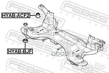 Сайлентблок подрамника Febest 958