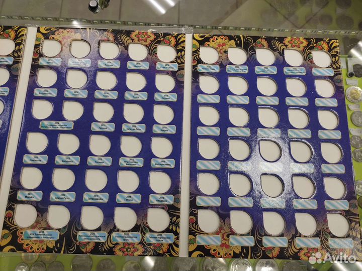 Альбом для гальванических монет 10