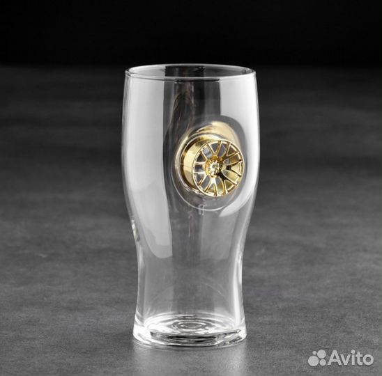 Бокал для пива Диск золотой 500 мл