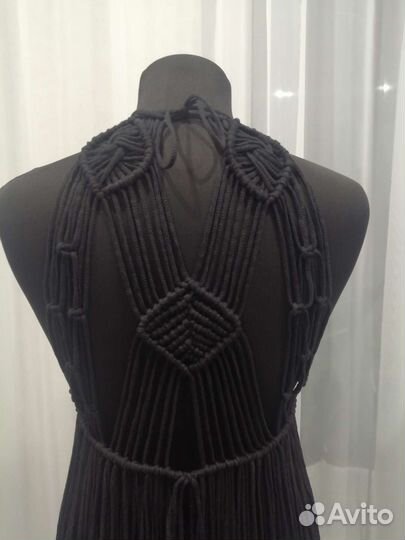 Платье макраме