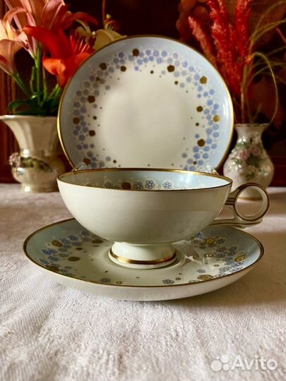 Винтажный фарфор, чайное трио, Германия