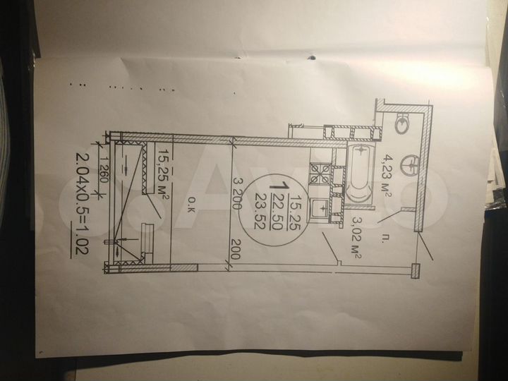 Квартира-студия, 22,2 м², 7/16 эт.