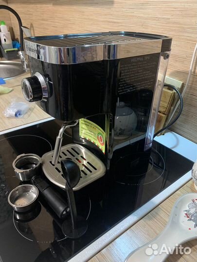 Кофеварка рожковая brayer br1100 черная