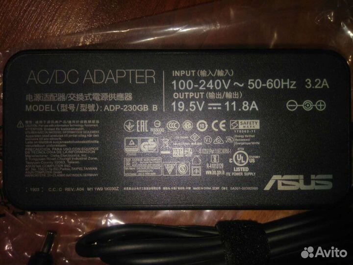 Новый блок питания Asus GL702VS (230W)