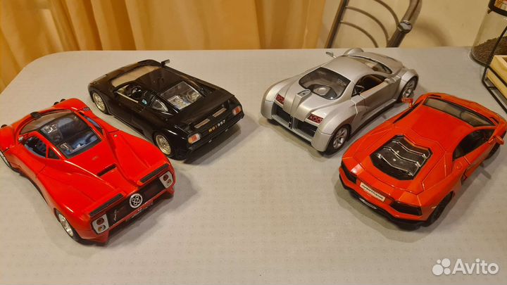 Модели супер и гиперкаров в масштабе 1/18