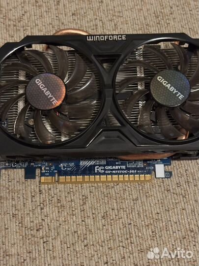 Видеокарта Nvidia GeForce WindForce gtx 750ti 2gb