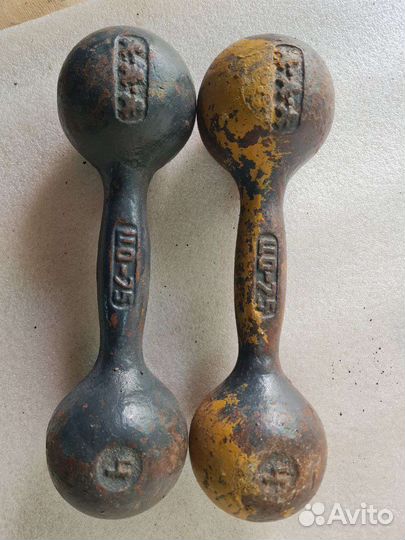 Гантели СССР 4кг