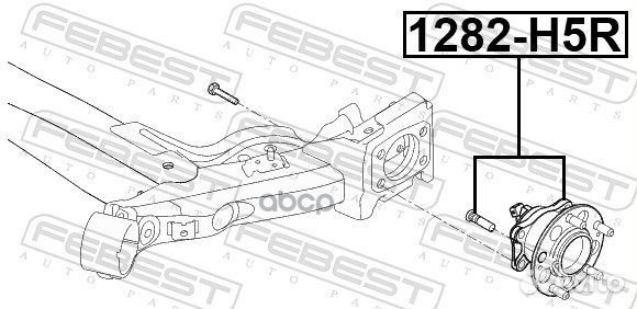 Ступица задняя 1282H5R Febest