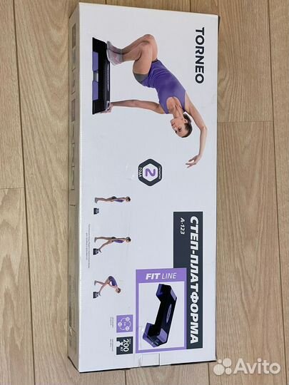 Степ-платформа Torneo A-123 70х28х22 см фиолетовая