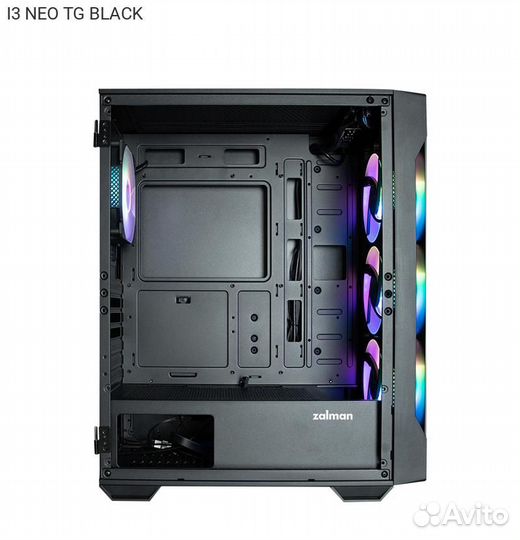 Корпус Zalman I3 NEO TG Miditower Без бп чёрный, I
