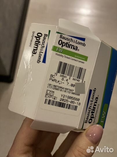 Линзы контактные