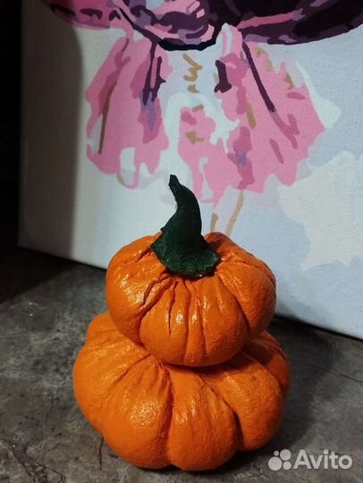 Тыквы для декора. Подсвечник. Подарок в интерьер