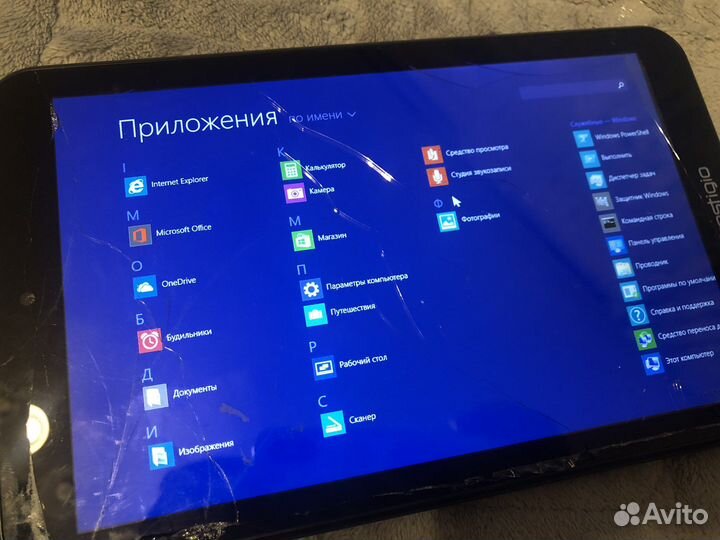 Планшет prestigio Windows 8 разбит
