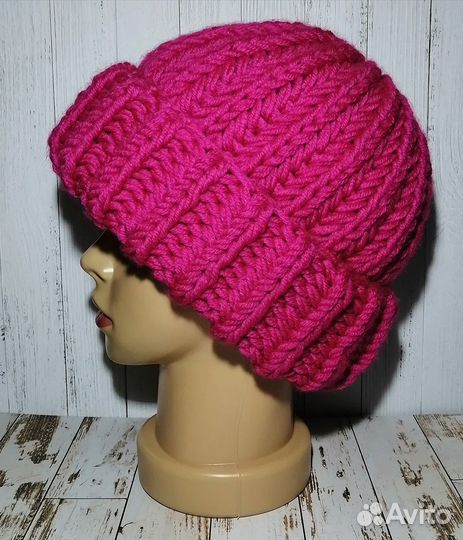 Шапочки, комплекты, новые, ручной вязки