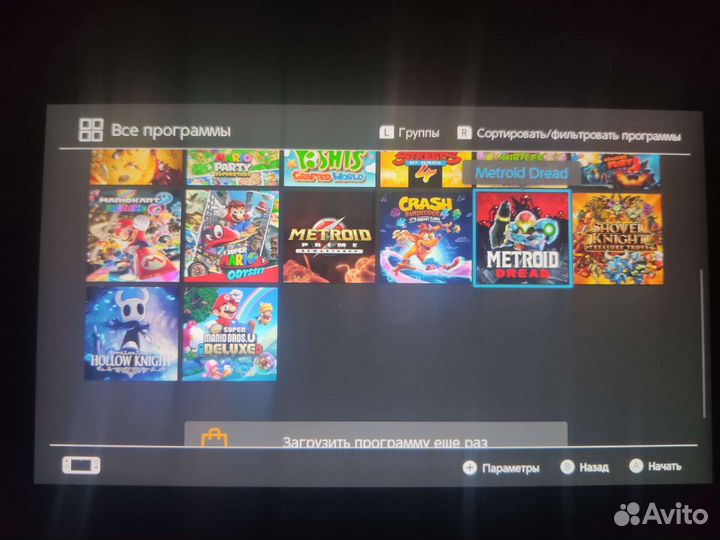 Nintendo switch v2 чип 128 Gb + 30 игр