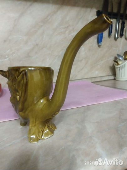 Кружка поилка Шурале черт керамика