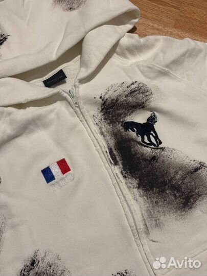 Зип худи Balenciaga x Polo Ralph Lauren с грязью