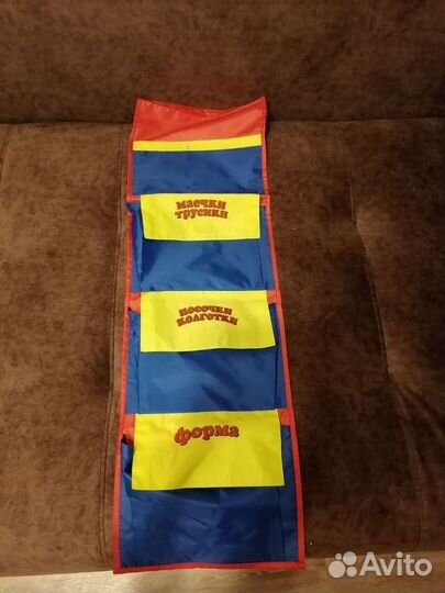 Кармашек в детский сад и рюкзак Вика