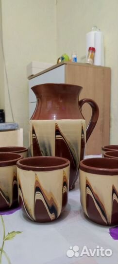 Глиняный кувшин старинный СССР