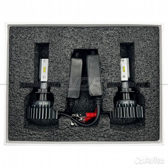 Светодиодные лампы Н7 F6 4500LM, 6000K (комплект