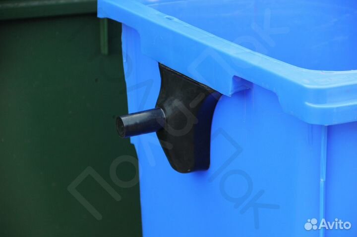 Бак мусорный пластиковый 660л R5134