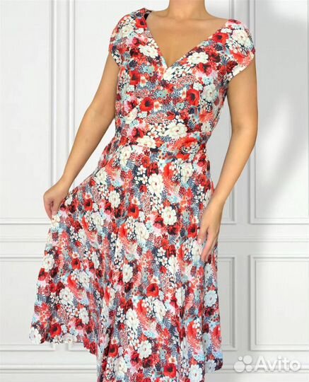 Винтажное платье юбка гофре