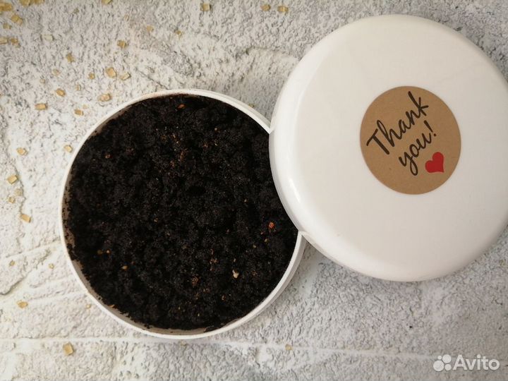 Скраб для тела кофейно-апельсиновый. 125 мл