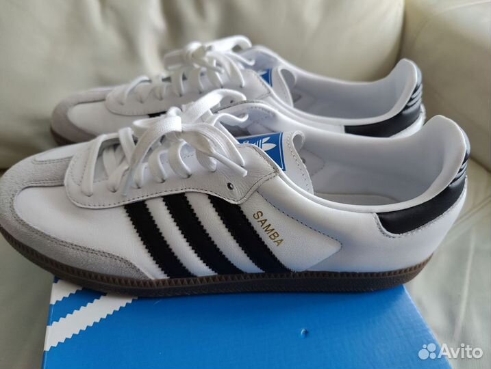 Кроссовки новые Оригинал Adidas Samba US12 UK11,5