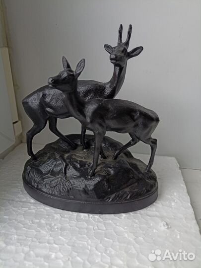 Олени на горе Касли Каслинское литье 1959 СССР