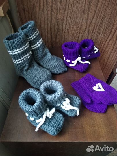 Носки, пинетки, варежки детские