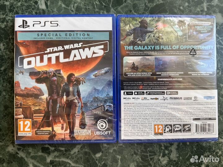 Игра Star Wars Outlaws диск PS5