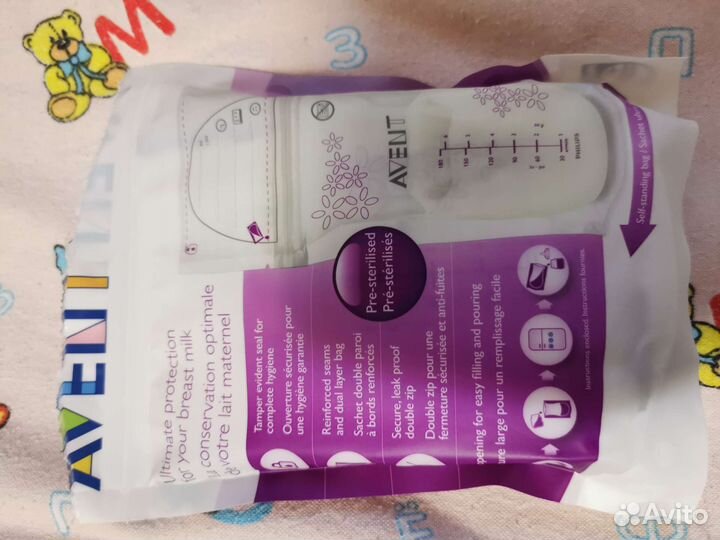 Пакеты avent для заморозки грудного молока