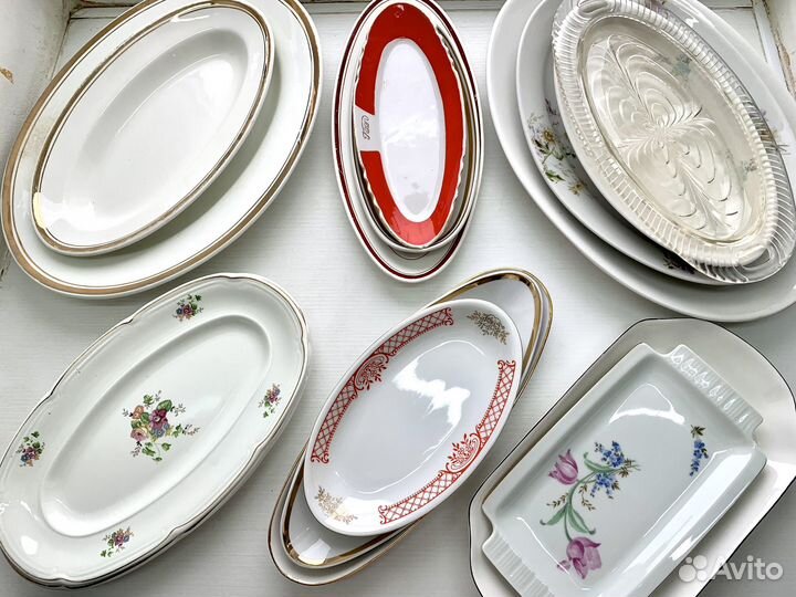 Блюда овальные, селёдочницы РСФСР, СССР