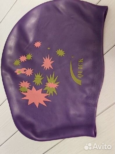 2 шапочки для плавания