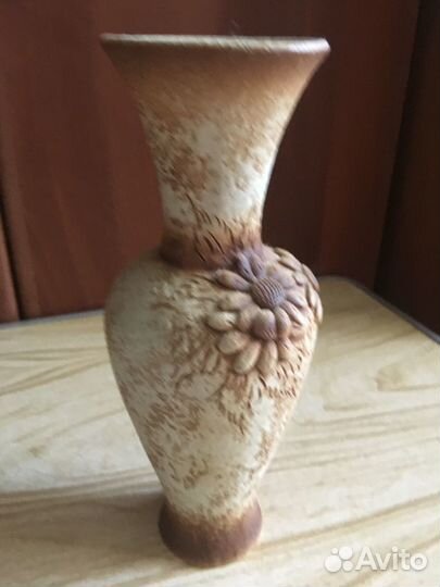 Ваза керамическая СССР ручной работы