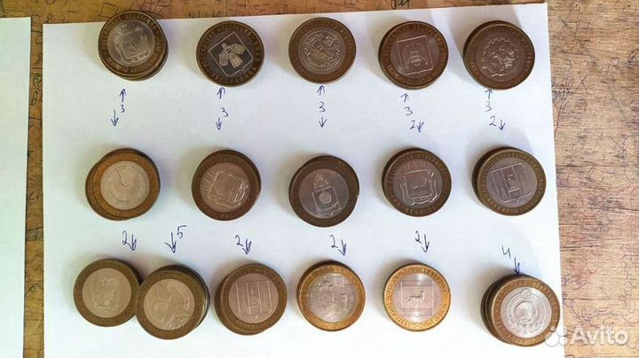 Биметаллическая монета 10 рублевая