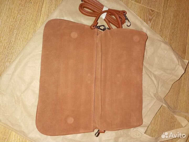 Клатч замшевый