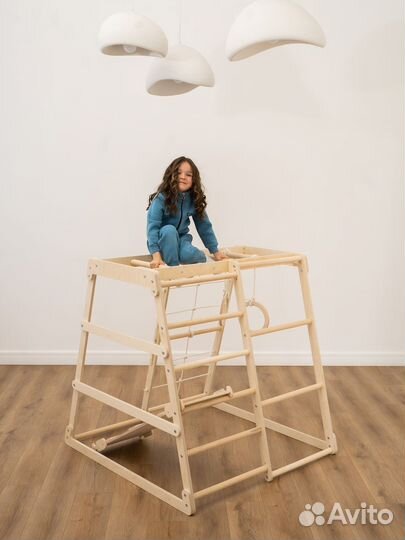 Детский спортивный комплекс деревянный