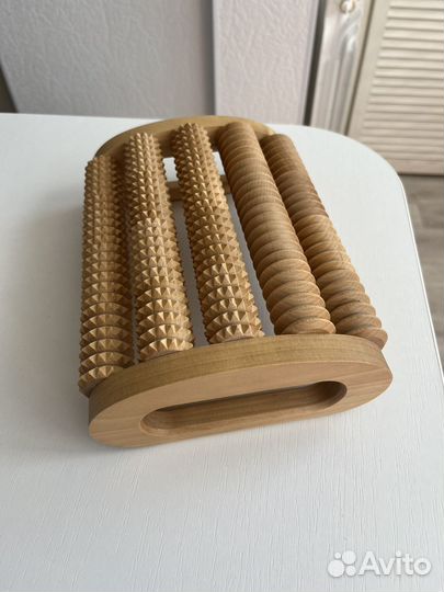 Массажер новый для ног, тела, спины, нат. дерево