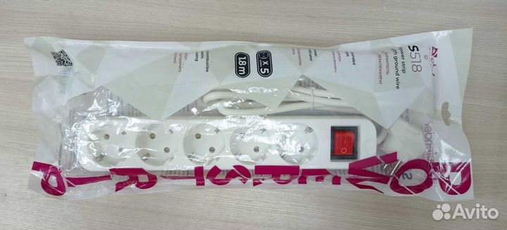 Сетевой фильтр Defender S518 (5 розеток, 1.8 м)