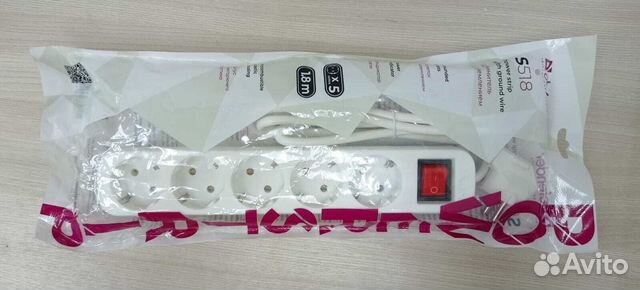 Сетевой фильтр Defender S518 (5 розеток, 1.8 м)