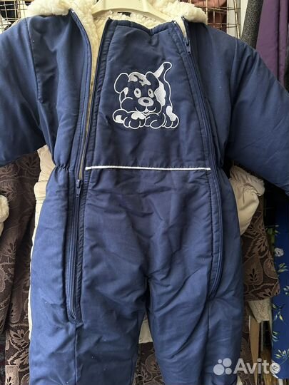 Детский комбинезон зима новый 86