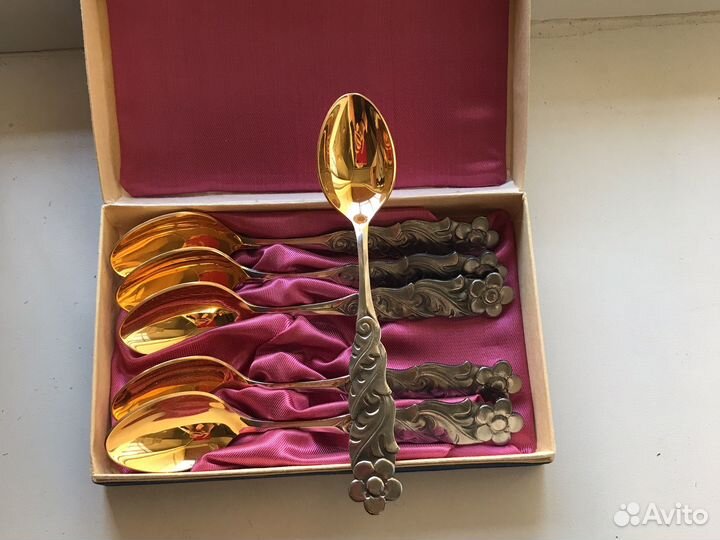 Набор чайных ложек СССР мельхиор