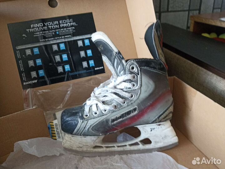Коньки bauer vapor x 7.0 2 размер профисиональные