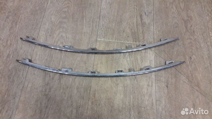 Молдинг переднего бампера левый peugeot 408 2015