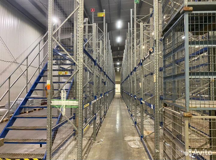 Стеллажи паллетные Мезонин бу полочный