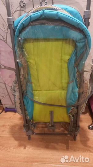 Санки коляска с колёсиками