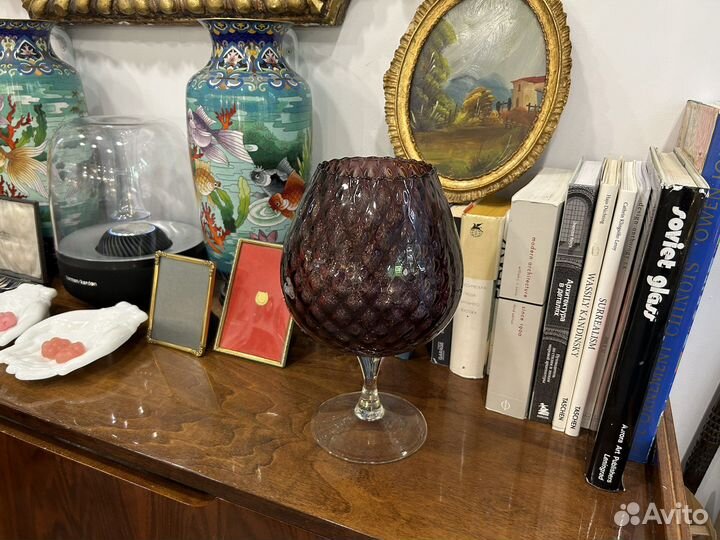 Большая винтажная ваза ГДР