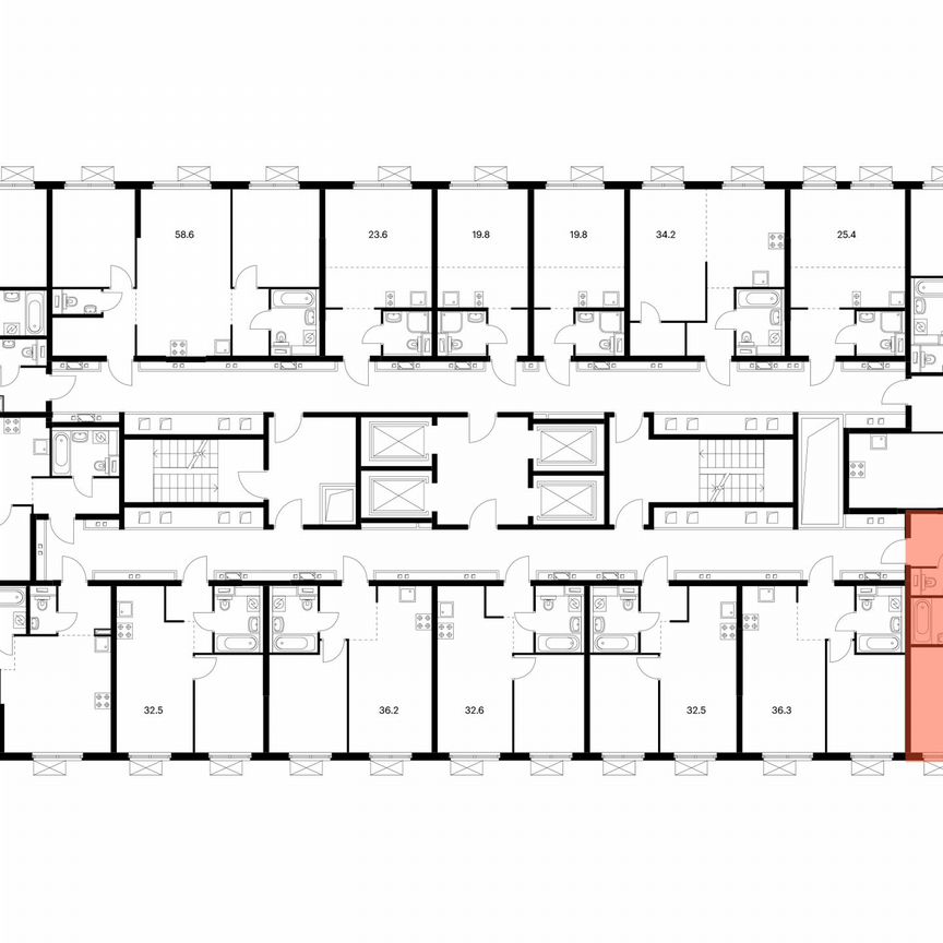 2-к. квартира, 49,1 м², 2/33 эт.