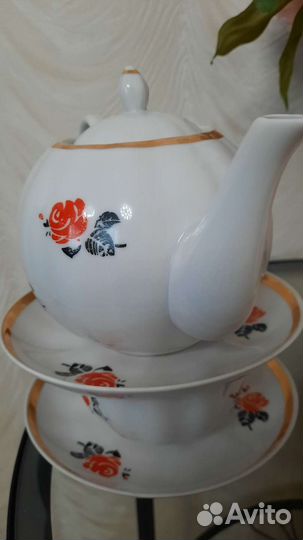 Чайный сервиз фарфор СССР дулево